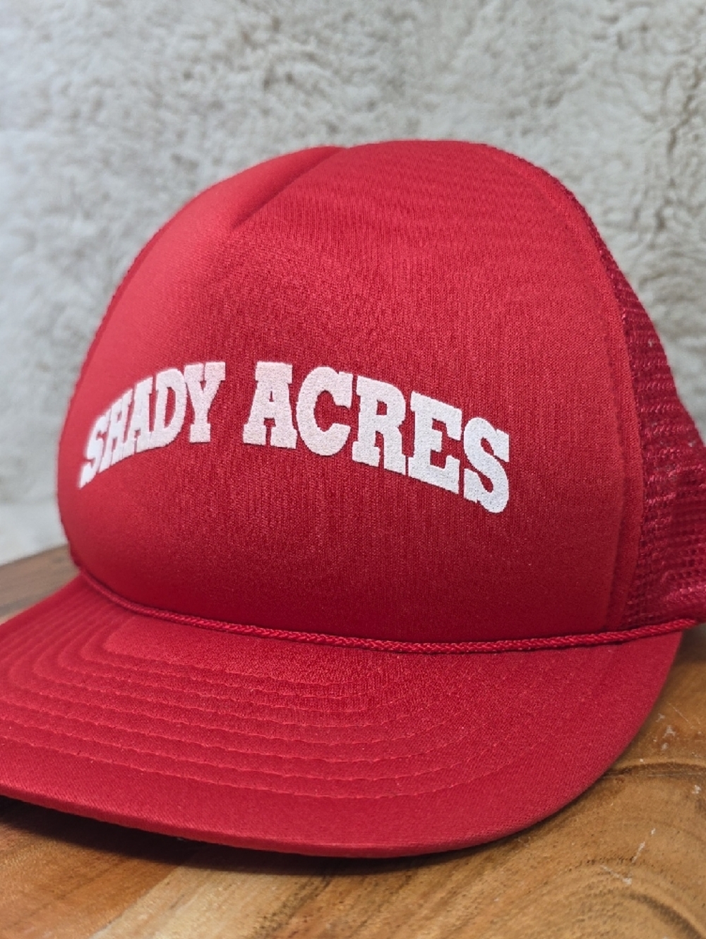 Shady Acres Red Trucker Hat - Picture 3 of 5